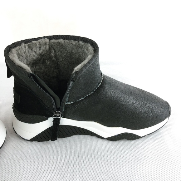 ASH WOMAN HIGH SNEAKER ANKLE BOOTS  Black Size 38 - Picture 4 of 8